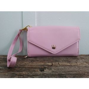 Light Pink Crown Smart Pouch Wallet